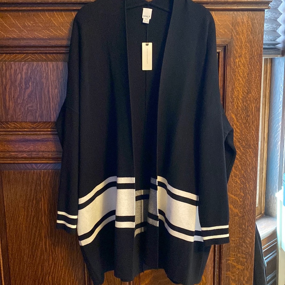 Anthropologie B&W Cardigan